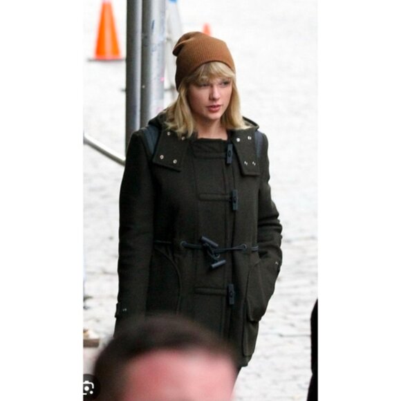 Hunter Wool Belted Duffle Coat Women's Sz S Black - Picture 2 of 15